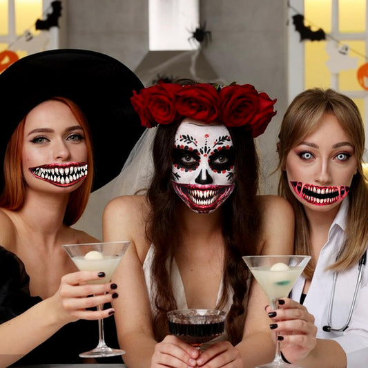 18 Sheets Halloween Temporary Tattoos – Scary Sticker Pack for Kids &amp; Adults 