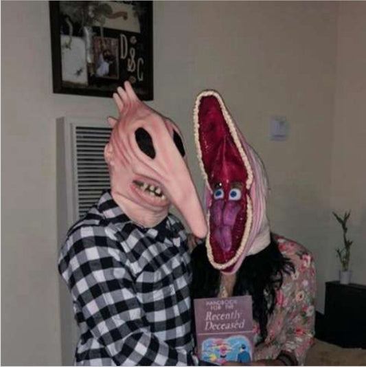 Demonic Halloween Mask – Realistic Horror Effect Inspired by Beetlejuice | Hauntique™